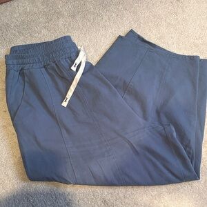 Women's Wide Leg Blue Pants